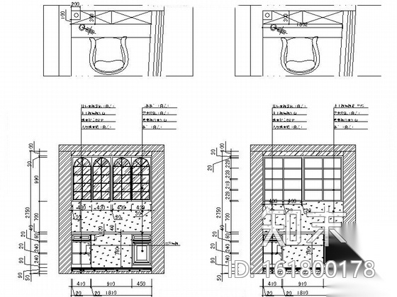 [浙江]高档小区三居室室内设计CAD施工图（含效果）cad施工图下载【ID:161800178】