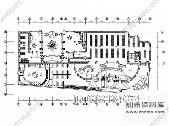 施工图北京某俱乐部装修图(平面)cad施工图下载【ID:632134074】