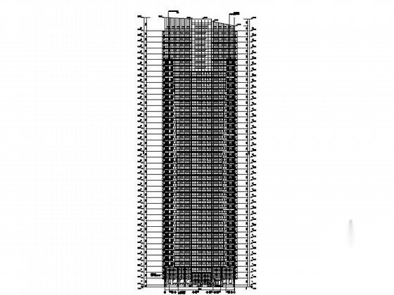 [福建]133米超高层住宅小区建筑施工图（含效果图&nbs...cad施工图下载【ID:165923166】