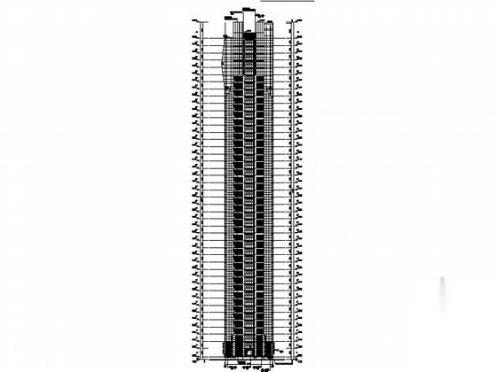 [福建]133米超高层住宅小区建筑施工图（含效果图&nbs...cad施工图下载【ID:165923166】