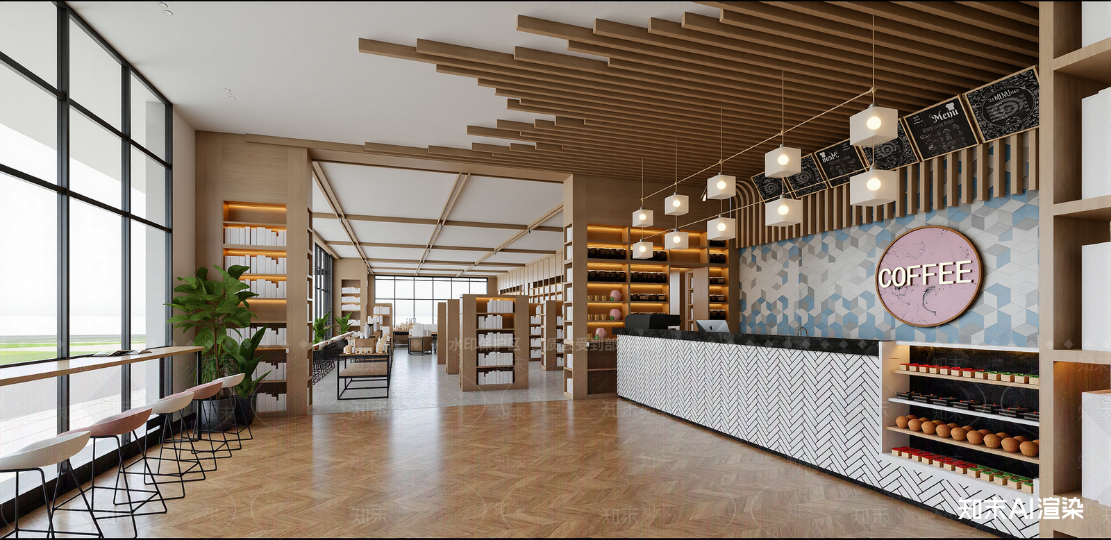 现代书店SU模型下载【ID:1215963533】