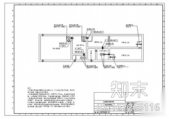 某医疗废水污水处理工艺图纸cad施工图下载【ID:167265116】