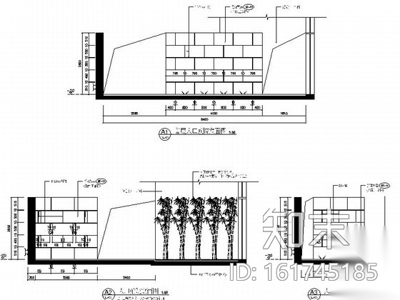 [北京]某高级住宅小区售楼处室内装修施工图（含效果）施工图下载【ID:161745185】