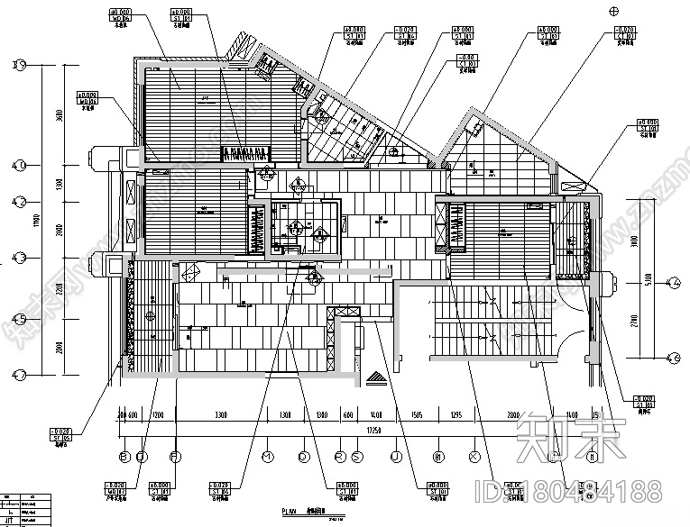 淡黄优雅|现代简约小清新样板间设计施工图（附效果图）施工图下载【ID:180484188】