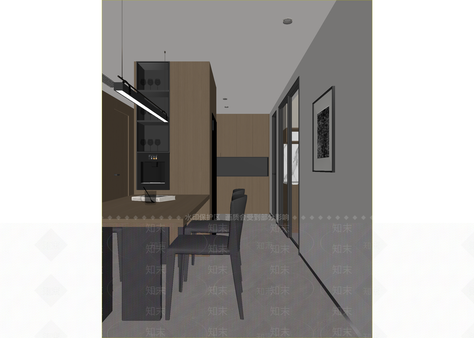 现代民宿客房3D模型下载【ID:1215164678】