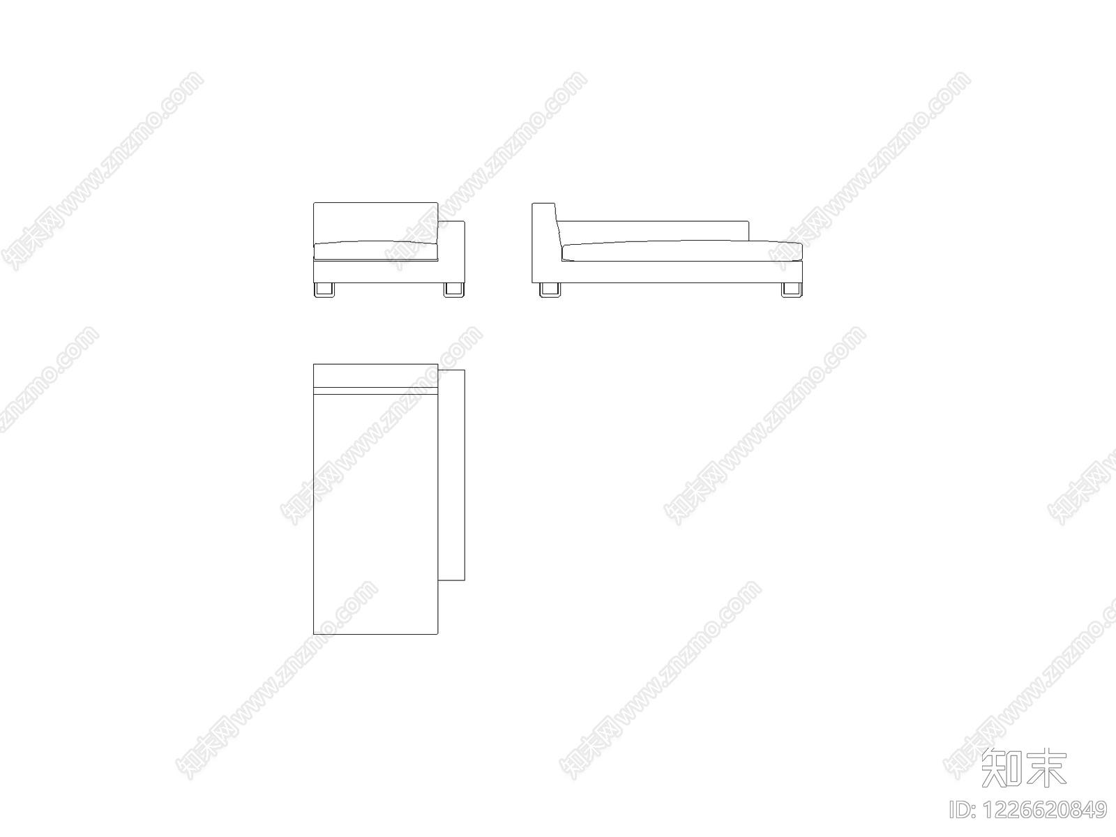 现代,意式沙发CAD图纸