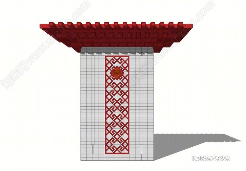 中式斗拱SU模型下载【ID:835047649】