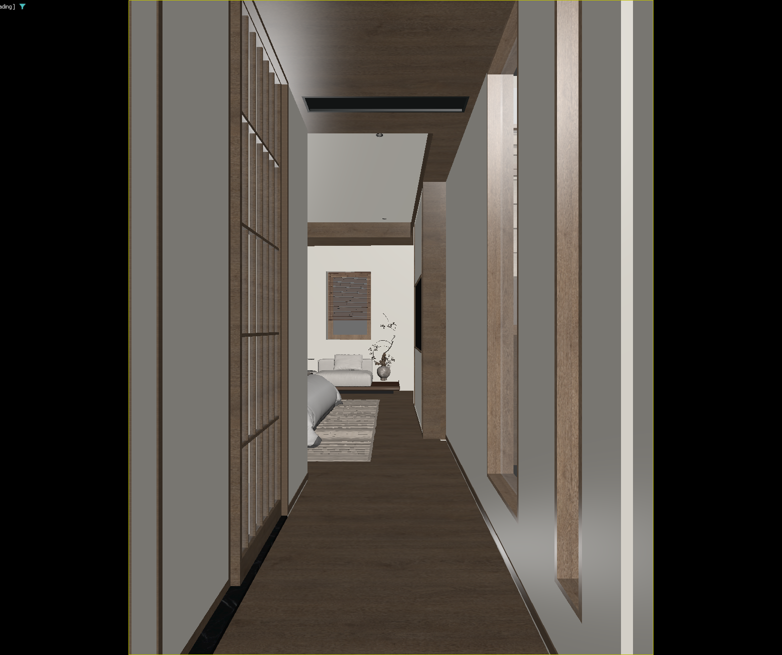新中式酒店走廊3D模型下载【ID:1215161474】