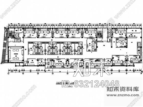 施工图宁夏某国际大酒店三楼KTV室内装修图cad施工图下载【ID:632124048】