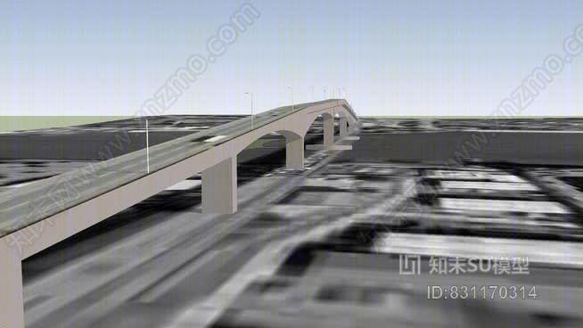 南安普顿伊钦桥SU模型下载【ID:831170314】