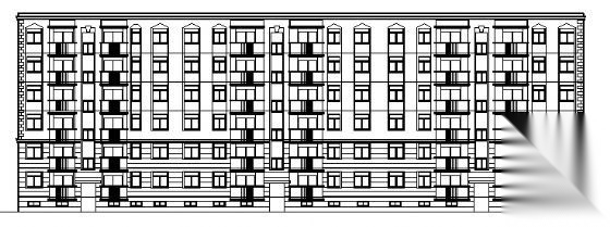 六层住宅楼方案设计cad施工图下载【ID:149856199】