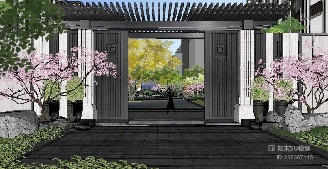 沈阳如园SU模型下载【ID:226367115】