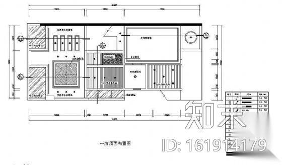 三层别墅室内装修供参考cad施工图下载【ID:161914179】