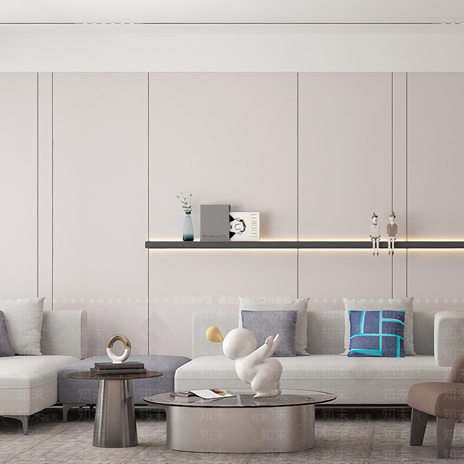 现代客餐厅3D模型下载【ID:1124659210】