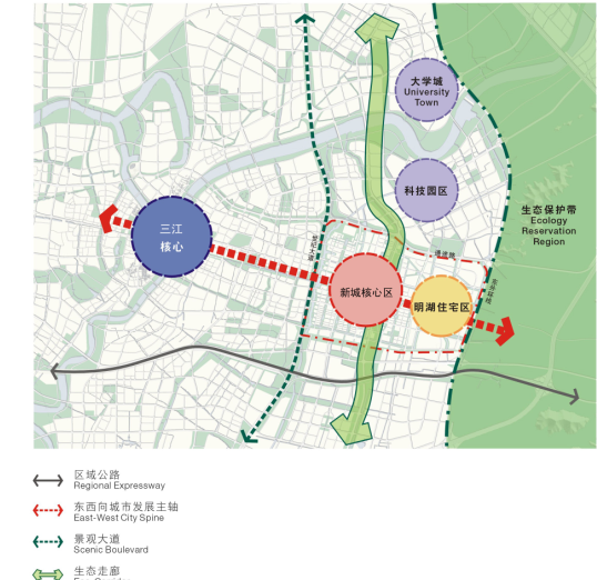 宁波市东部新城总体规划及核心区规划设计方案文本cad施工图下载【ID:164873125】