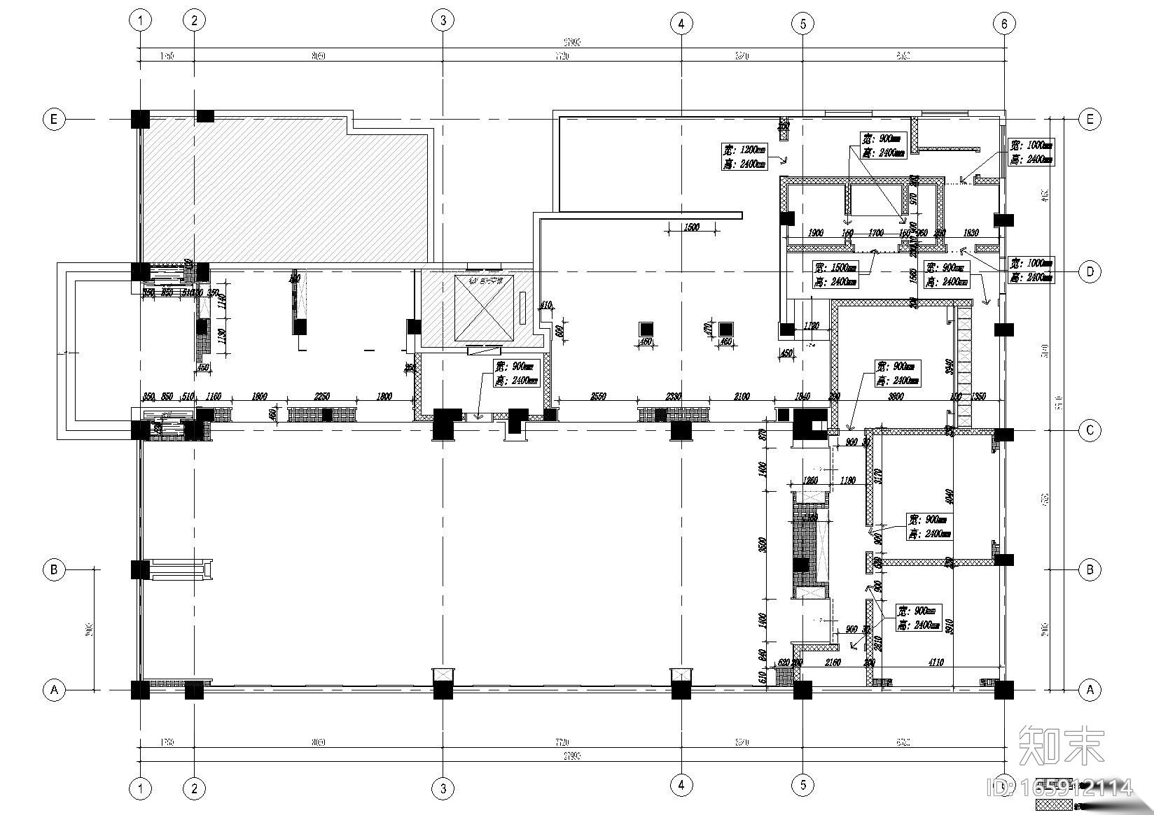 [河南]郑州五味壹品兰州拉面室内装修施工图施工图下载【ID:165912114】