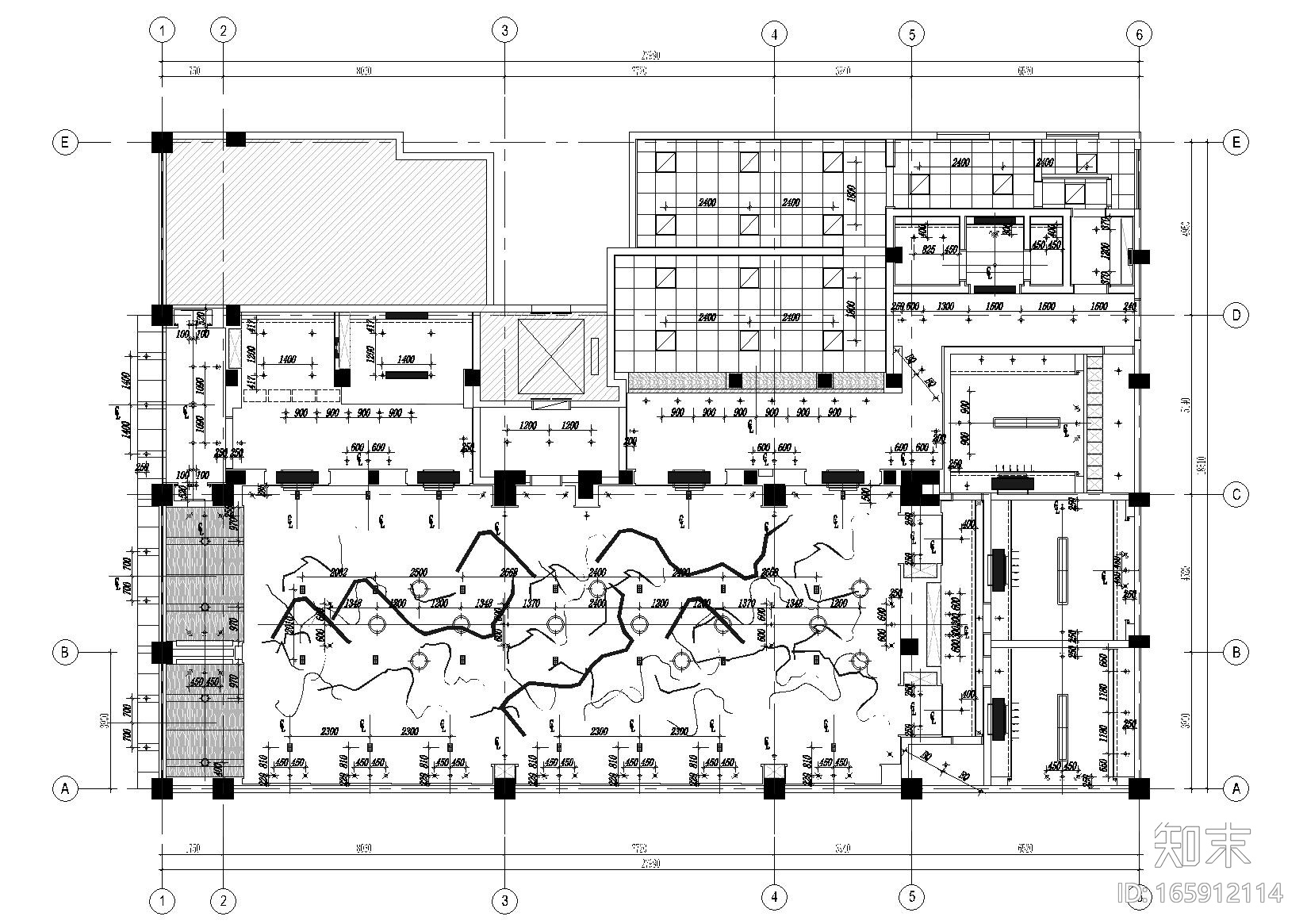 [河南]郑州五味壹品兰州拉面室内装修施工图施工图下载【ID:165912114】