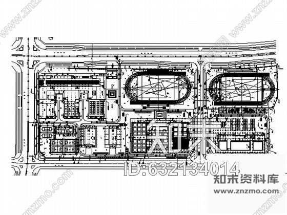 施工图深圳体育运动学校田径场装修图施工图下载【ID:632134014】