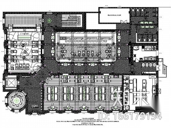 [上海]华丽型知名会所室内装修图（含实景）cad施工图下载【ID:166179134】
