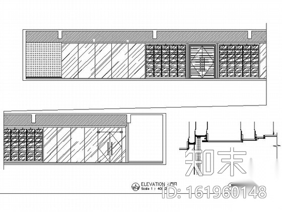 [陕西]豪华五星级酒店西餐厅室内装修施工图cad施工图下载【ID:161960148】