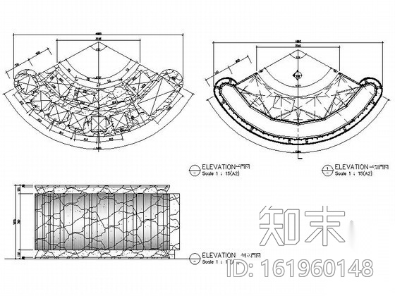 [陕西]豪华五星级酒店西餐厅室内装修施工图cad施工图下载【ID:161960148】