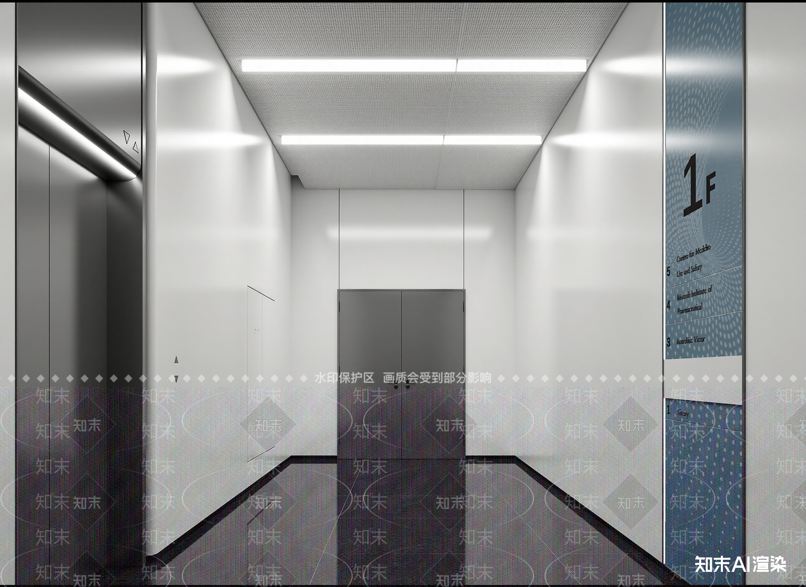 现代走廊3D模型下载【ID:1215119567】