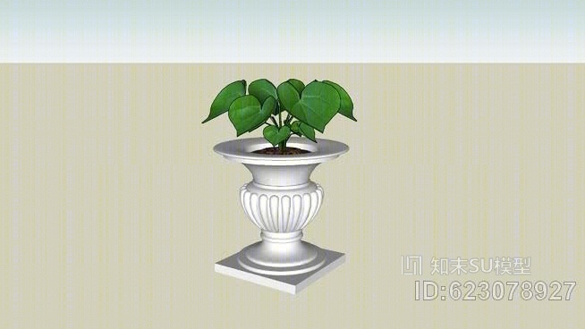 户外花瓶SU模型下载【ID:623078927】