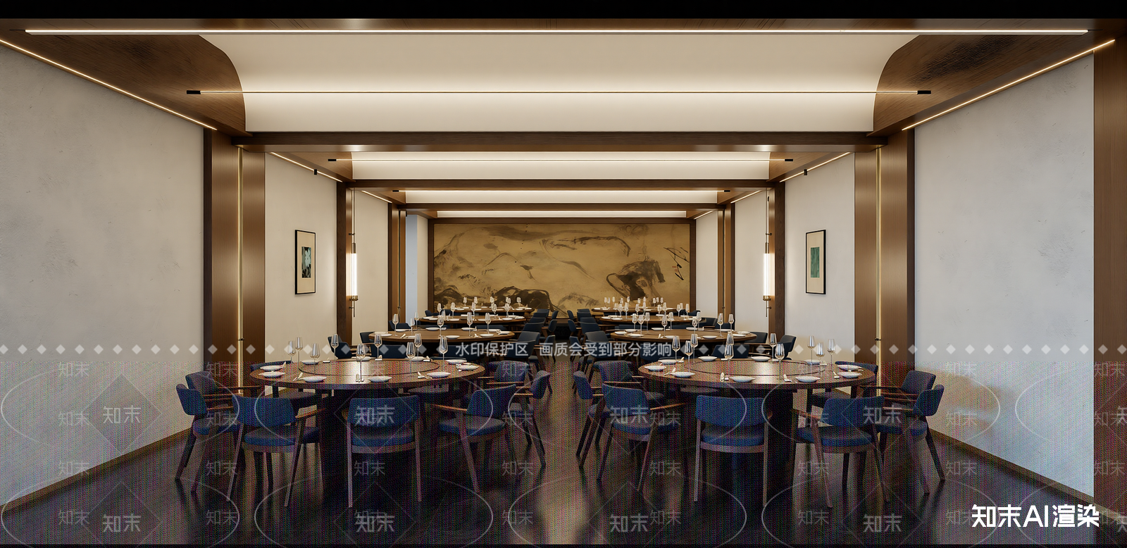 侘寂中餐厅SU模型下载【ID:1215206328】