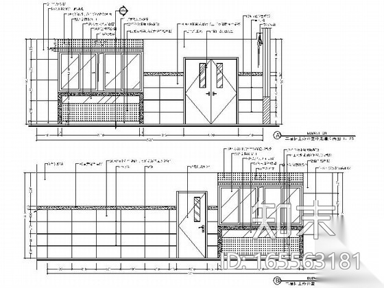 [江西]某中医院门诊医技楼装修施工图cad施工图下载【ID:165563181】