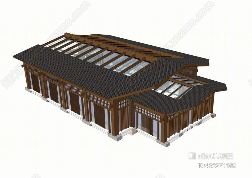 中式会所SU模型下载【ID:432271169】
