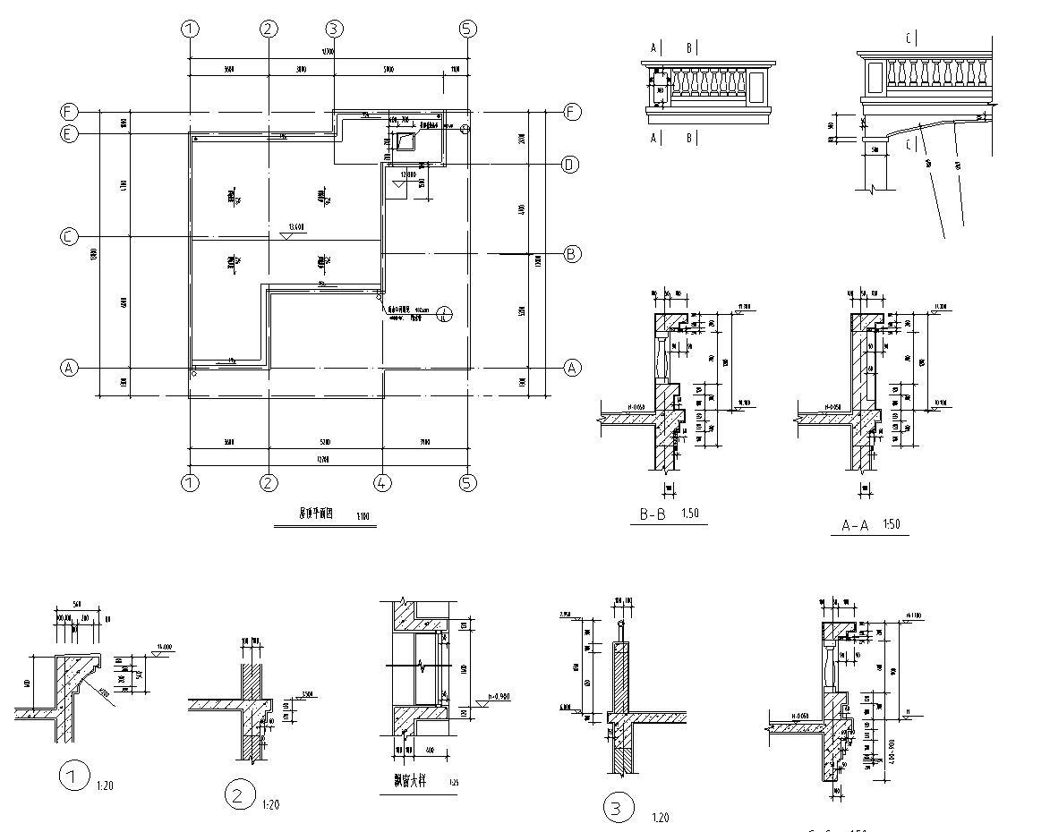 三层欧式别墅建筑方案设计（包含效果图）cad施工图下载【ID:150023121】