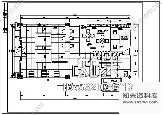 施工图售楼处cad施工图下载【ID:532079713】