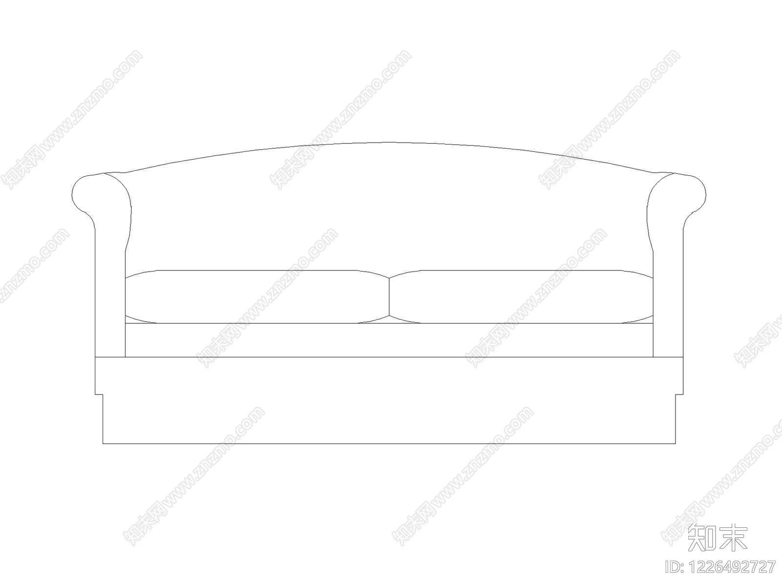 沙发CAD图纸