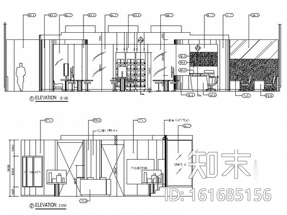 [上海]高档现代商业中心展厅室内装修施工图cad施工图下载【ID:161685156】