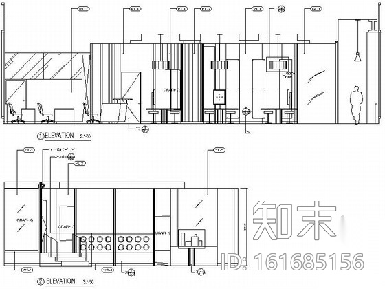 [上海]高档现代商业中心展厅室内装修施工图cad施工图下载【ID:161685156】