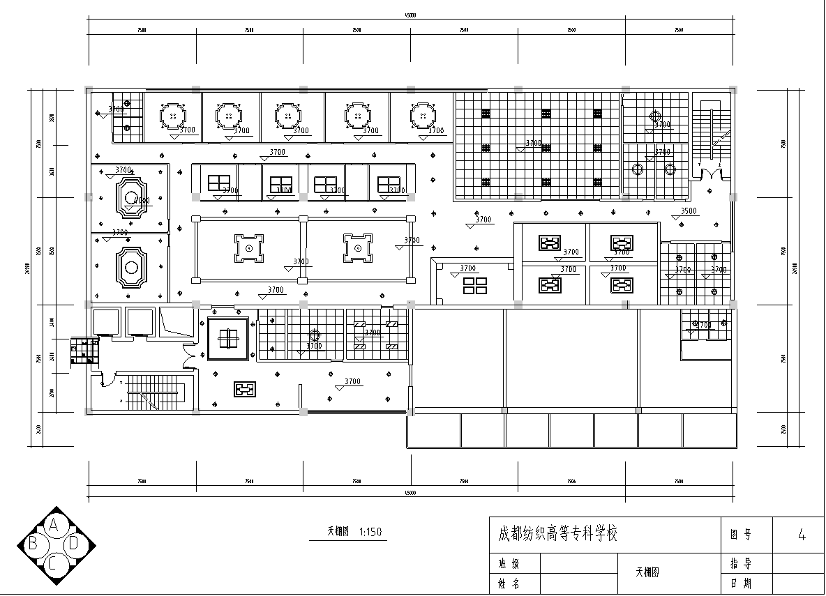 [浙江]某古典风格中餐厅装修施工图图cad施工图下载【ID:161758196】