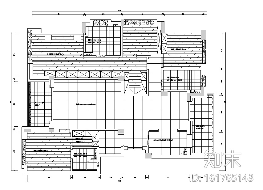 凯旋门现代木质简约风豪宅设计施工图（附效果图）cad施工图下载【ID:161765143】