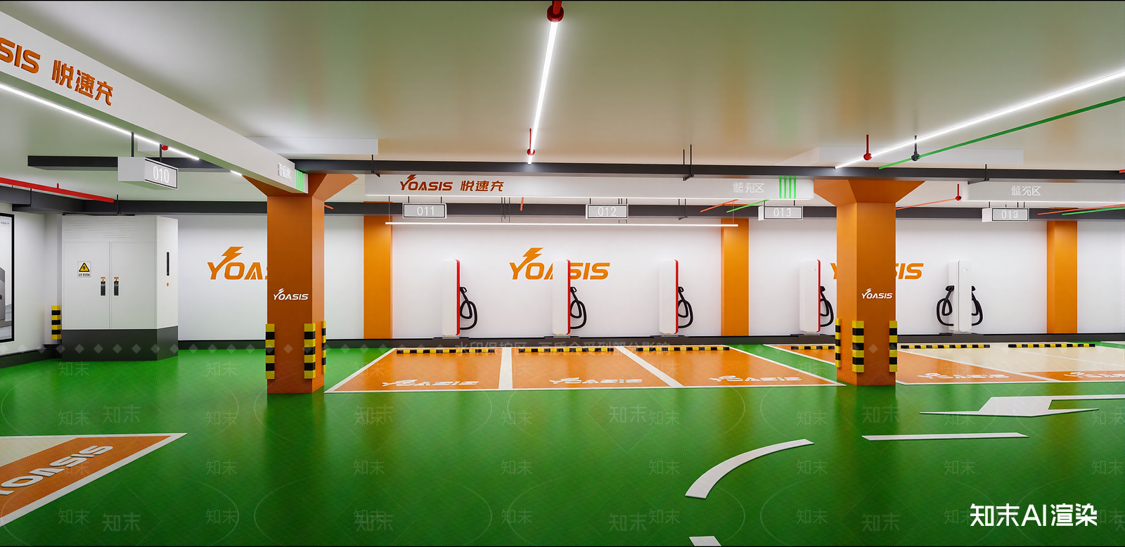 现代停车场SU模型下载【ID:1215953083】