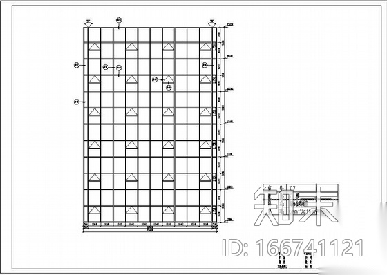 山东某厅办公楼幕墙结构图cad施工图下载【ID:166741121】