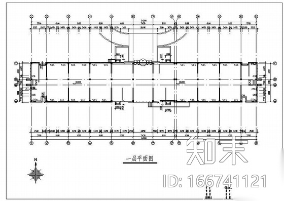 山东某厅办公楼幕墙结构图cad施工图下载【ID:166741121】