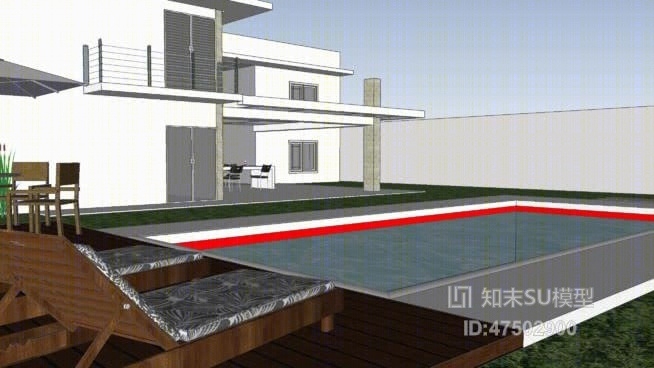 独栋别墅SU模型下载【ID:218129320】