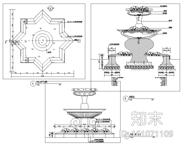 [湖南]托斯卡纳风格住宅样板区景观规划设计施工图（附方...cad施工图下载【ID:161071109】