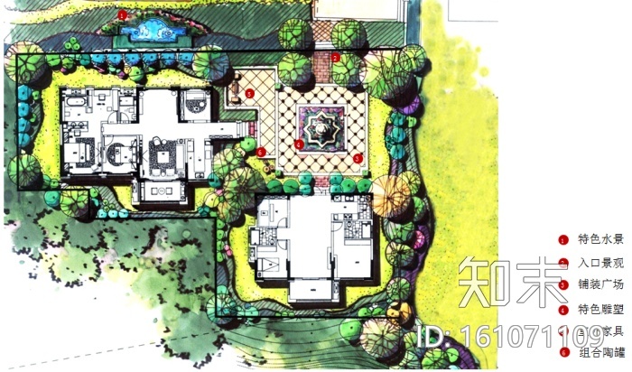 [湖南]托斯卡纳风格住宅样板区景观规划设计施工图（附方...cad施工图下载【ID:161071109】