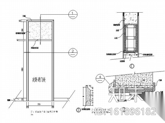 [重庆]两居室2号样板房装修施工图施工图下载【ID:161896182】