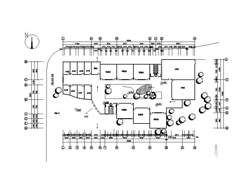 某十二班小学建筑方案CAD图cad施工图下载【ID:166551175】