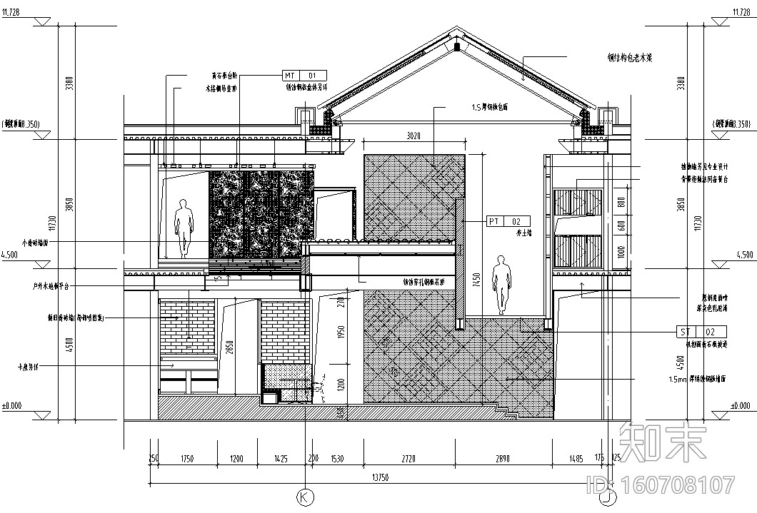 西溪天堂外婆家效果图+施工图+实景cad施工图下载【ID:160708107】