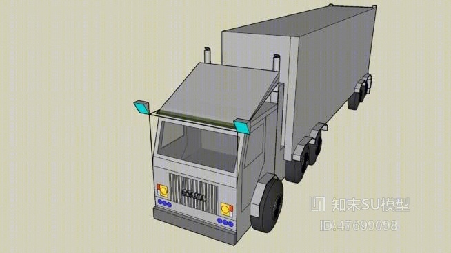 卡车SU模型下载【ID:47699098】