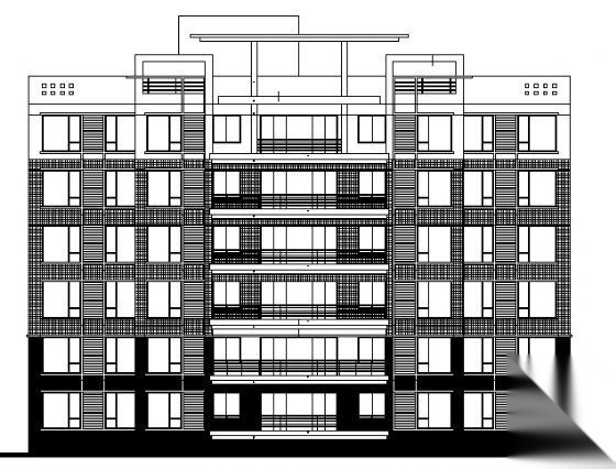 某六层住宅楼A3型建筑方案图施工图下载【ID:149847162】