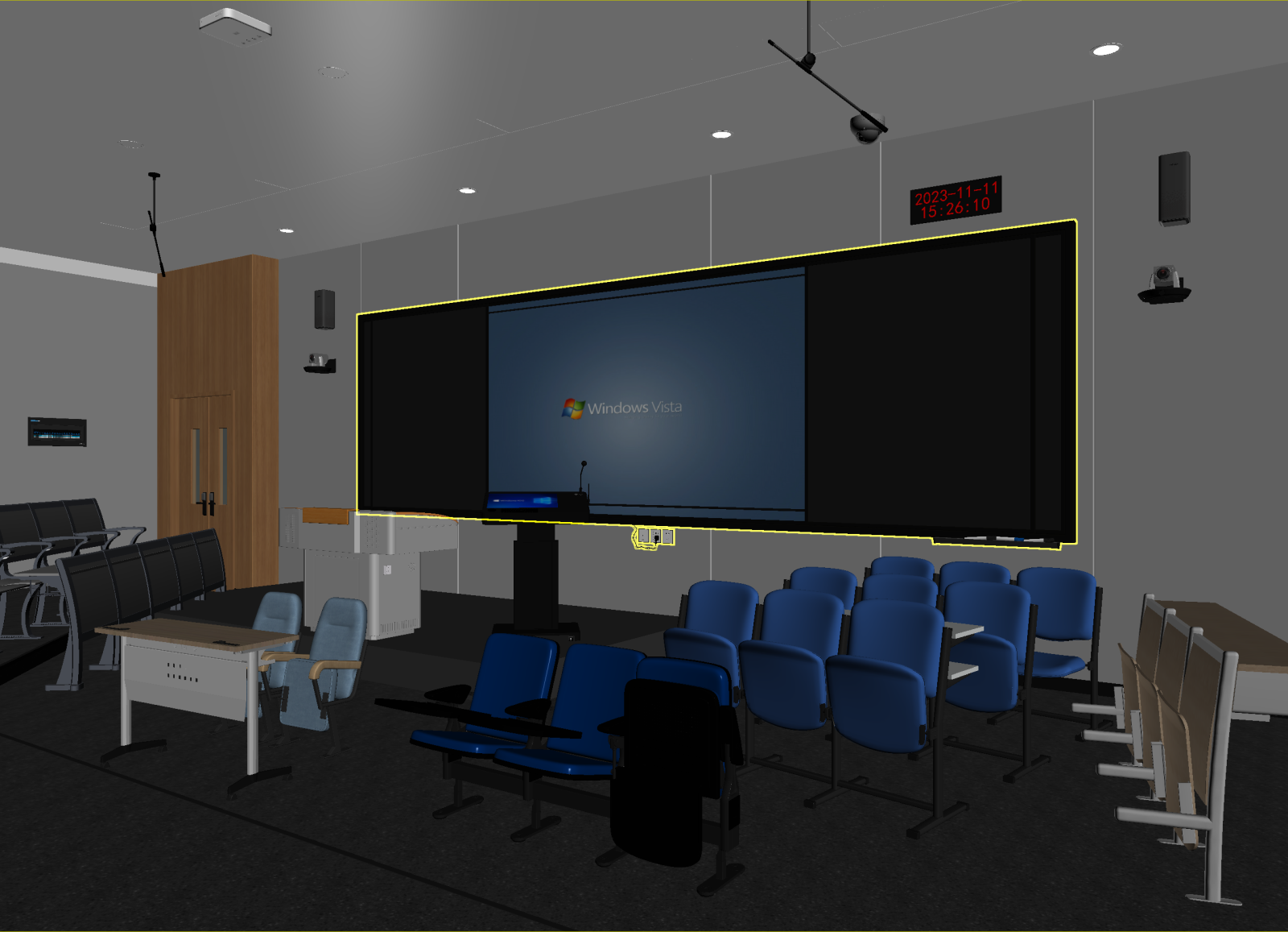 现代教室3D模型下载【ID:1214841214】
