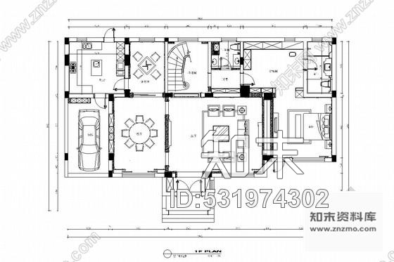 施工图江苏学雅芳邻毓秀钟灵中式风格三层别墅装修图cad施工图下载【ID:531974302】